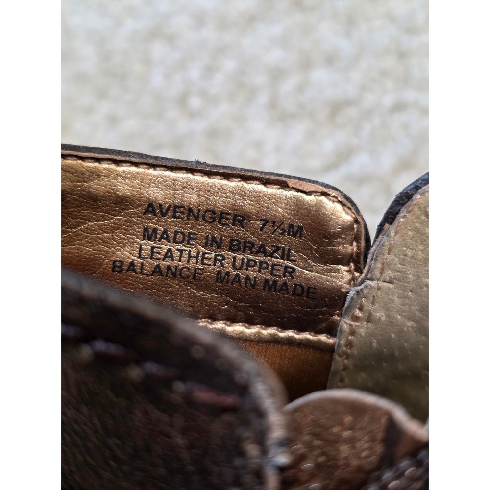 Carlos by Carlos Santana Bronze Metallic Leather Buckle‎ Ankle Boots Pointed Toe - Picture 9 of 14